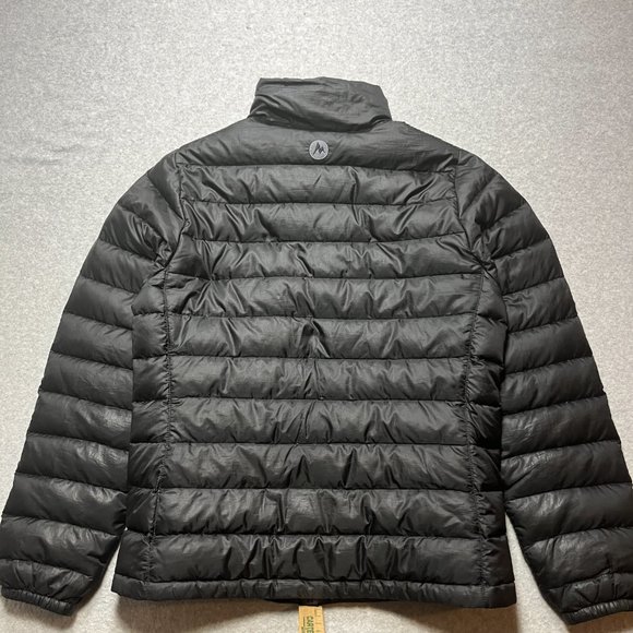 Marmot Jacket Womens Medium Black Puffer Full Zip 700 Fill Goose Down - Picture 7 of 14
